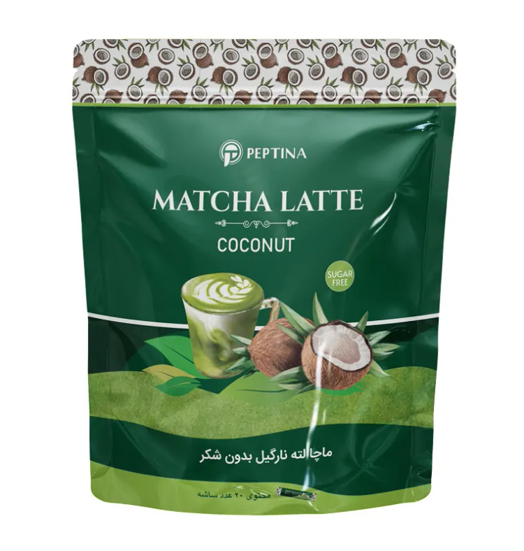 ماچا لته با پودر شیر نارگیل