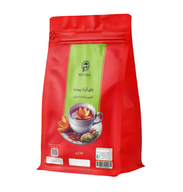 چای کرک پسته زعفرانی